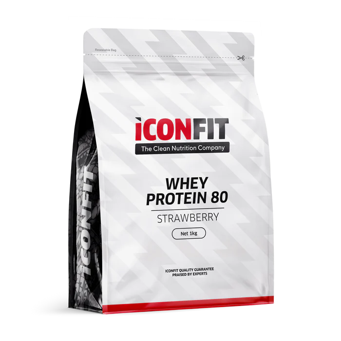 ICONFIT Heraproteiini 80, Mansikka 1 kg