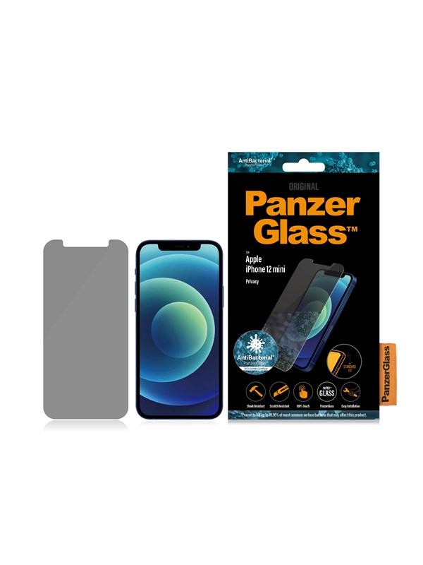 PanzerGlass Yksityisyyden näytönsuoja Apple iPhone 12 Mini -puhelimelle | Standardi istuvuus