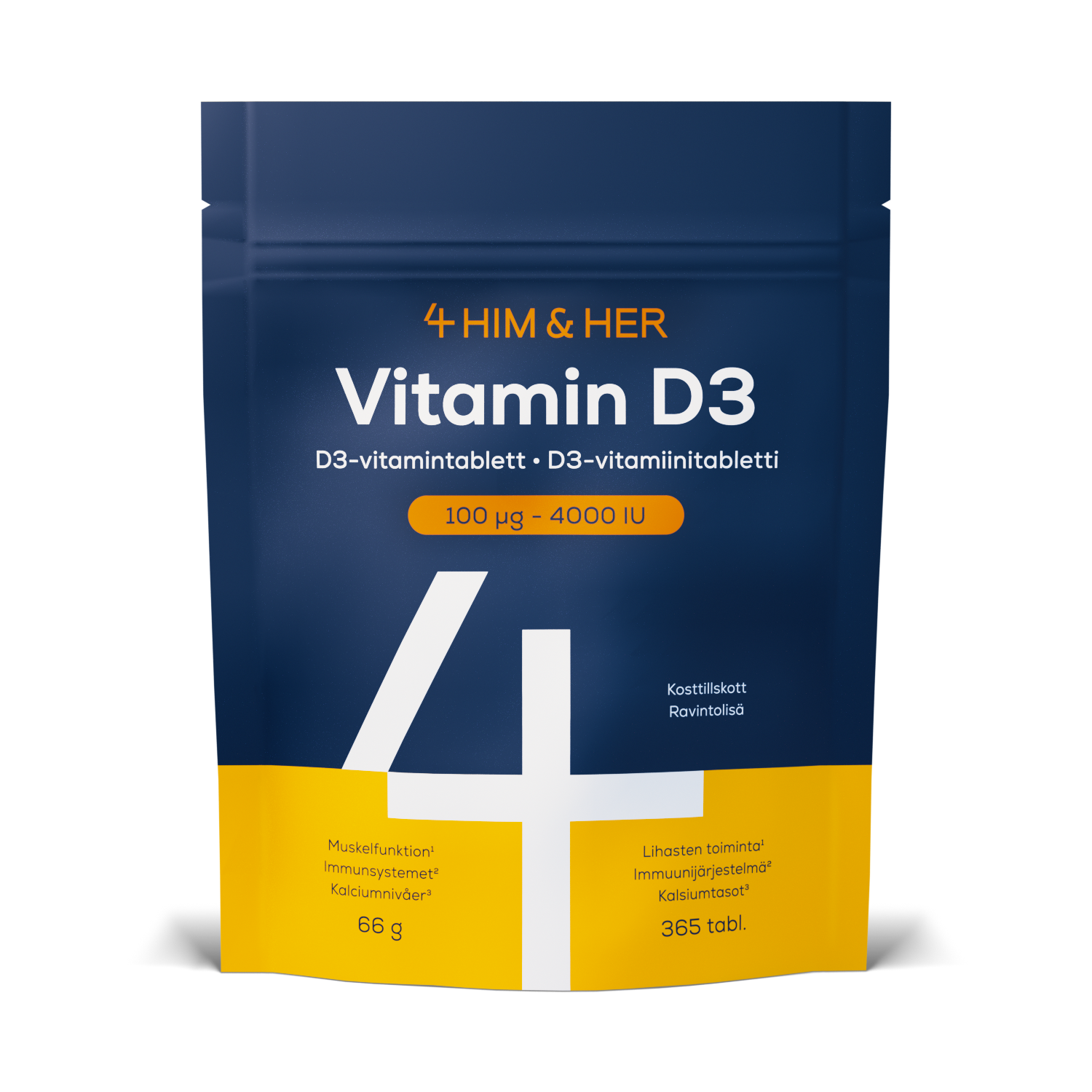 4HIM&HER D3-vitamiini 100 µg 365 kpl
