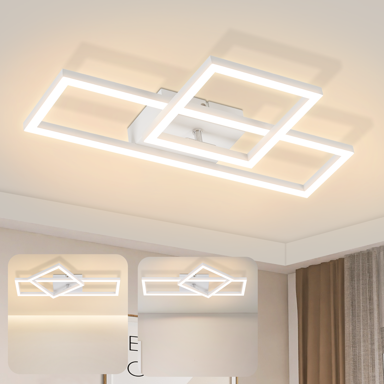 NETTLIFE LED-kattovalaisin 20 W lämmin valkoinen