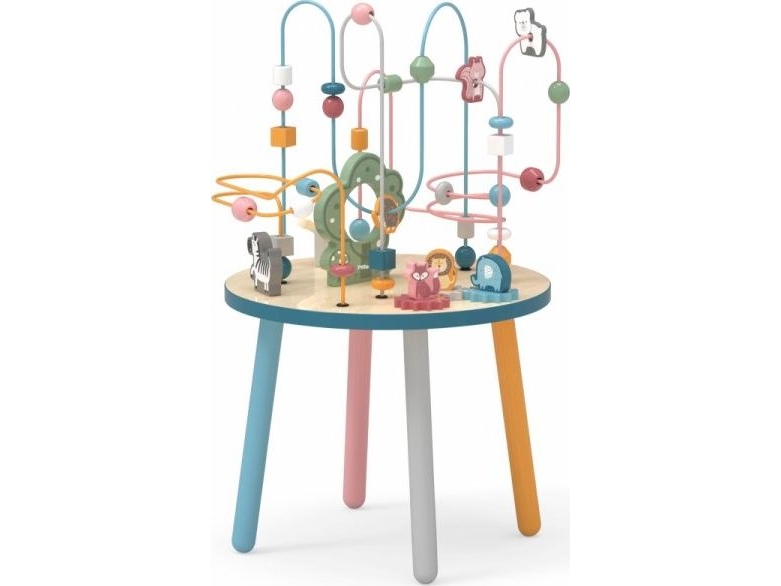 Viga Toys Puinen manipulatiivinen opetuspöytä Interlacing